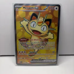 Meowth ex 107/088 Ultra Rare Perfect Order Pokemon Holo Near Mint - Image 2