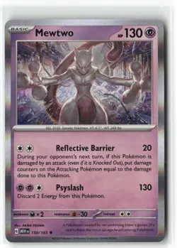 Mewtwo 150 Holo 151 Pokemon Rare Holo Near Mint - Image 1