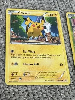 Pokemon - Roaring Skies - Pikachu Non Holo 20/108 & Exeggcute Reverse Holo 1/108 - Image 4