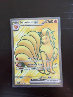 Pokemon TCG Ninetales ex 186/165 - SV: 151 - Ultra Rare Full Art Holo - Image 1