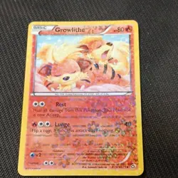Pokemon TCG Growlithe RC4/RC25 Legendary Treasures RC Holo Uncommon Eng 2013 - Image 1