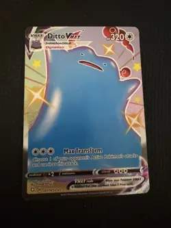 Pokemon TCG Ditto VMAX SV119/SV122 Shining Fates Shiny Vault Shiny Holo Rare - Image 1