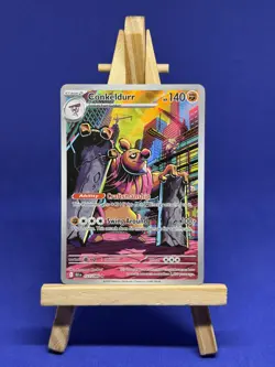 Conkeldurr 127/086 Pokemon TCG Black Bolt Illustration Rare English - Image 1