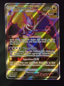 Naganadel GX - 230/236 - Pokemon Unified Minds Sun & Moon Full Art Rare Card NM - Image 1