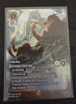 Disney Lorcana Fabled Scar Finally King 239/204 | ENCHANTED | Fabled - Image 1