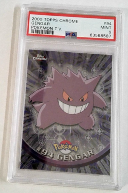 GENGAR 2000 TOPPS CHROME POKEMON T.V PSA 9 SERIES 1 - Image 1