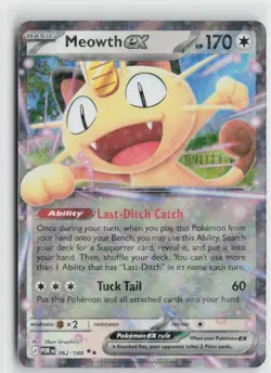 Meowth ex - Holo Double Rare ME03: Perfect Order 062/088 NM - Image 1