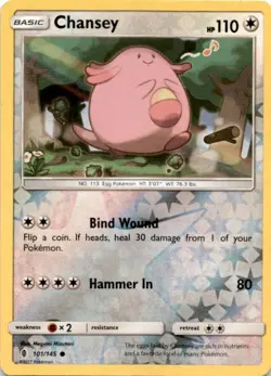 Chansey Common SM - Guardians Rising 101/145 MP - Image 1