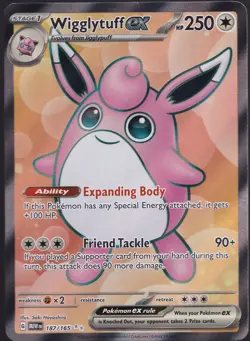 Wigglytuff ex 187/165 Sv: Scarlet & Violet 151 Holo - Image 1