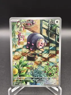 Pokemon TCG Lechonk 209/197 Obsidian Flames Illustration Rare Holo, NM Condition - Image 1