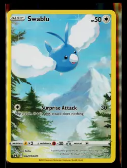 Swablu Holo Ultra Rare SWSH: Crown Zenith: Galarian Gallery GG27/GG70 NM - Image 1