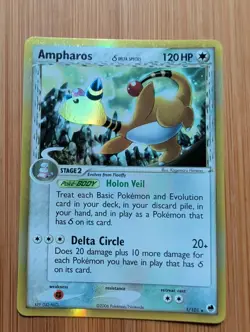 Ampharos 1/101 EX Dragon Frontiers Holo Rare - Image 1