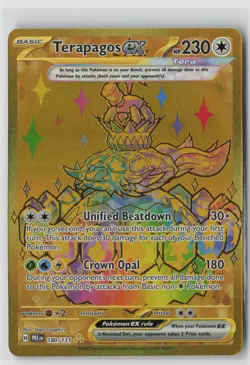 Terapagos ex Holo Hyper Rare SV: Prismatic Evolutions 180/131 NM - Image 1
