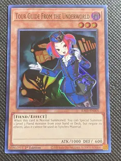 YuGiOh! - Tour Guide From the Underworld RA01-EN005 Super Rare 1st Edition NM - Image 1