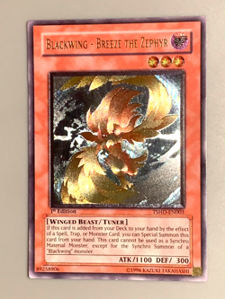 yugioh Blackwing - Breeze the Zephyr TSHD-EN003 1st Ed Ultimate Rare near mint - Image 3