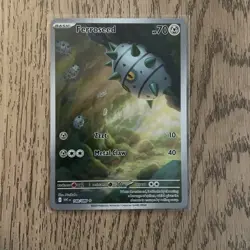 Pokemon TCG Ferroseed Illustration Rare White Flare Card 148/086 - Image 1