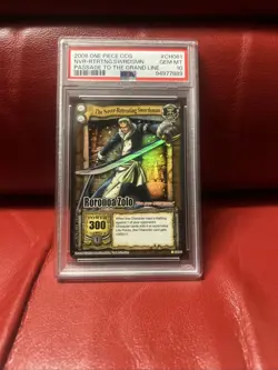 One Piece CGC TCG Roronoa Zolo Passage To The Grand Line Pop#1 PSA 10 - Image 1