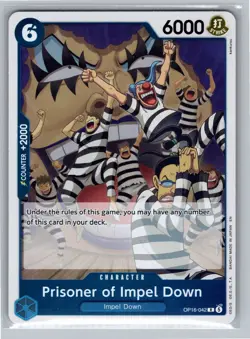 One Piece The Time of Battle #OP16-042 Prisoner of Impel Down - Image 1