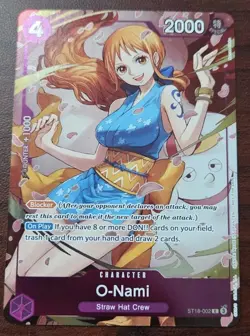 One Piece TCG O-Nami ST18-002 English Eb03 Heroines Edition Dash Pack Foil - Image 1