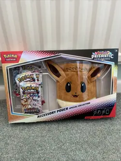 Pokemon TCG Prismatic Evolutions Eevee Accessory Pouch Special Collection Sealed - Image 1