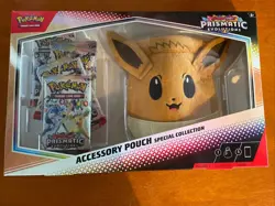 Pokemon Eevee Prismatic Evolutions Accessory Pouch Special Collection SEALED - Image 1