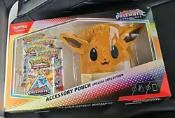 Pokemon Prismatic Evolutions Accessory Pouch Special Collection Factory Sealed - Image 1