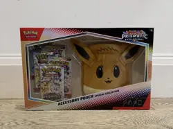 X3 Pokemon Prismatic Evolutions Accessory Pouch Special Collection Box SEALED - Image 3