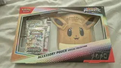 Pokemon TCG Prismatic Evolutions Accessory Pouch Special Collection Sealed - Image 1