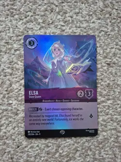 Elsa Snow Queen Holo Card 210/204 Epic Fabled Series Disney Lorcana TCG Card - Image 1