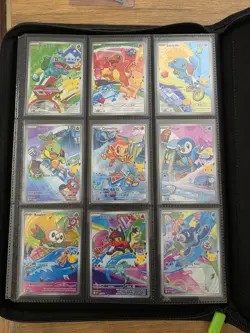 Pokemon First Partner Illustration Series 1 Collection - Complete Full Set Of 9 - Image 1