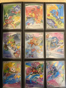 Pokemon First Partner Illustration Series 1 Collection - Complete Full Set Of 9 - Image 1