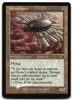 MTG Ornithopter (Retro Frame) FOIL C Dominaria Remastered 386 LP - Image 1