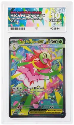 Pokemon TCG Mega Meganium Ex 272/217 Ascended Heroes SIR ACE 10 - Image 1