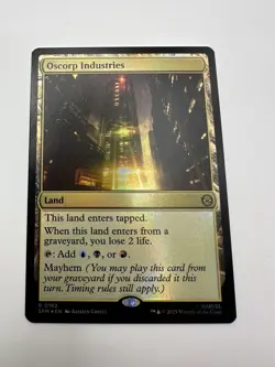x1 Oscorp Industries - Foil - Extended Art R MTG Marvel's Spider-Man M/NM, Engli - Image 1