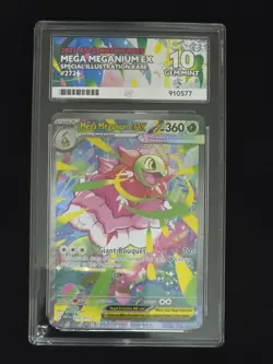 Pokemon TCG Mega Meganium Ex 272/217 Ascended Heroes SIR ACE 10 Graded - Image 1