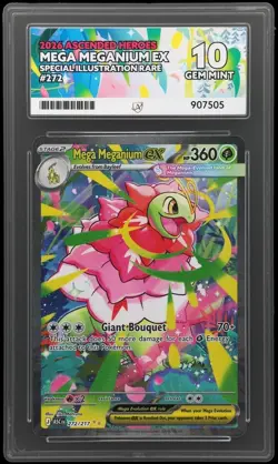 Pokemon TCG Mega Meganium Ex 272/217 Ascended Heroes SIR ACE 10 - Image 1