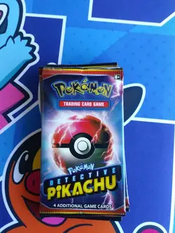 Pokemon TCG Detective Pikachu Booster Pack Sealed 4 Cards 2019 Quantity Availabl - Image 1