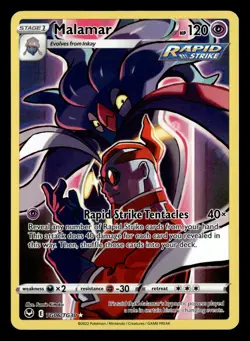 Malamar TG06/TG30 Holo Silver Tempest Trainer Gallery Pokemon Card - Image 2