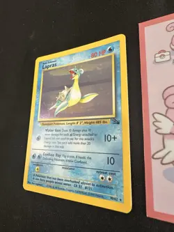 Lapras 10/62 Fossil Unlimited Pokemon Card Holo Rare 009 💎NM💎 - Image 2