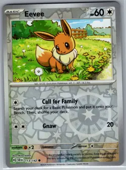 Eevee 113/142 Reverse Holo SV07: Stellar Crown - Pokemon Card - NM - Image 1