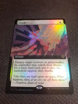 Erode [Extended Art Foil] Secrets of Strixhaven MTG R 0310 NM - Image 1