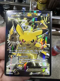Pikachu EX XY124 XY Promos Holo Black Star Promo Pokemon TCG 2016 - NM - Image 3