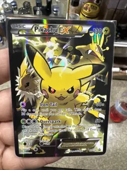 Pikachu EX XY124 XY Promos Holo Black Star Promo Pokemon TCG 2016 - NM - Image 4