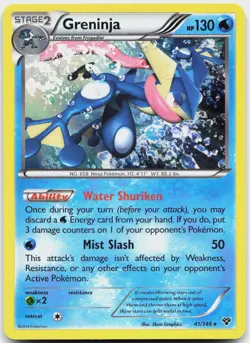 Greninja 41/146 Holo Rare XY Pokemon Moderately Played - Image 1