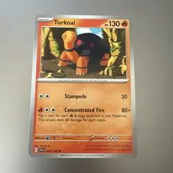 Torkoal 035/198 Regular Uncommon Scarlet & Violet Base Set Pokemon TCG NM 2023 - Image 1