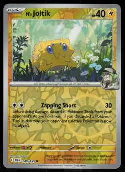 N's Joltik 049/159 Common Journey Together Pokemon Reverse Holo Near Mint - Image 1