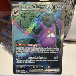 The Pokemon Company Team Rocket's Crobat ex 217/182 UR Holo ENG HP310 - Image 1