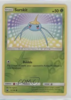 Surskit Reverse Foil Pokemon Sun & Moon Celestial Storm #15 - Image 1