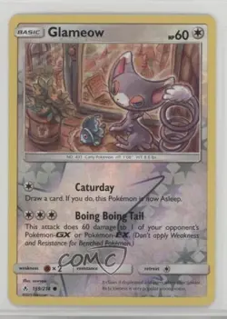 Glameow Reverse Foil Pokemon Sun & Moon Unbroken Bonds #159 - Image 1