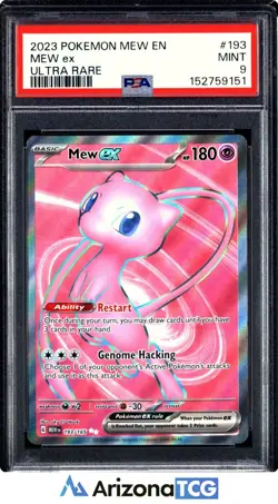 Pokemon 2023 Mew ex 193/165 Full Art Ultra Rare 151 PSA 9 - Image 1
